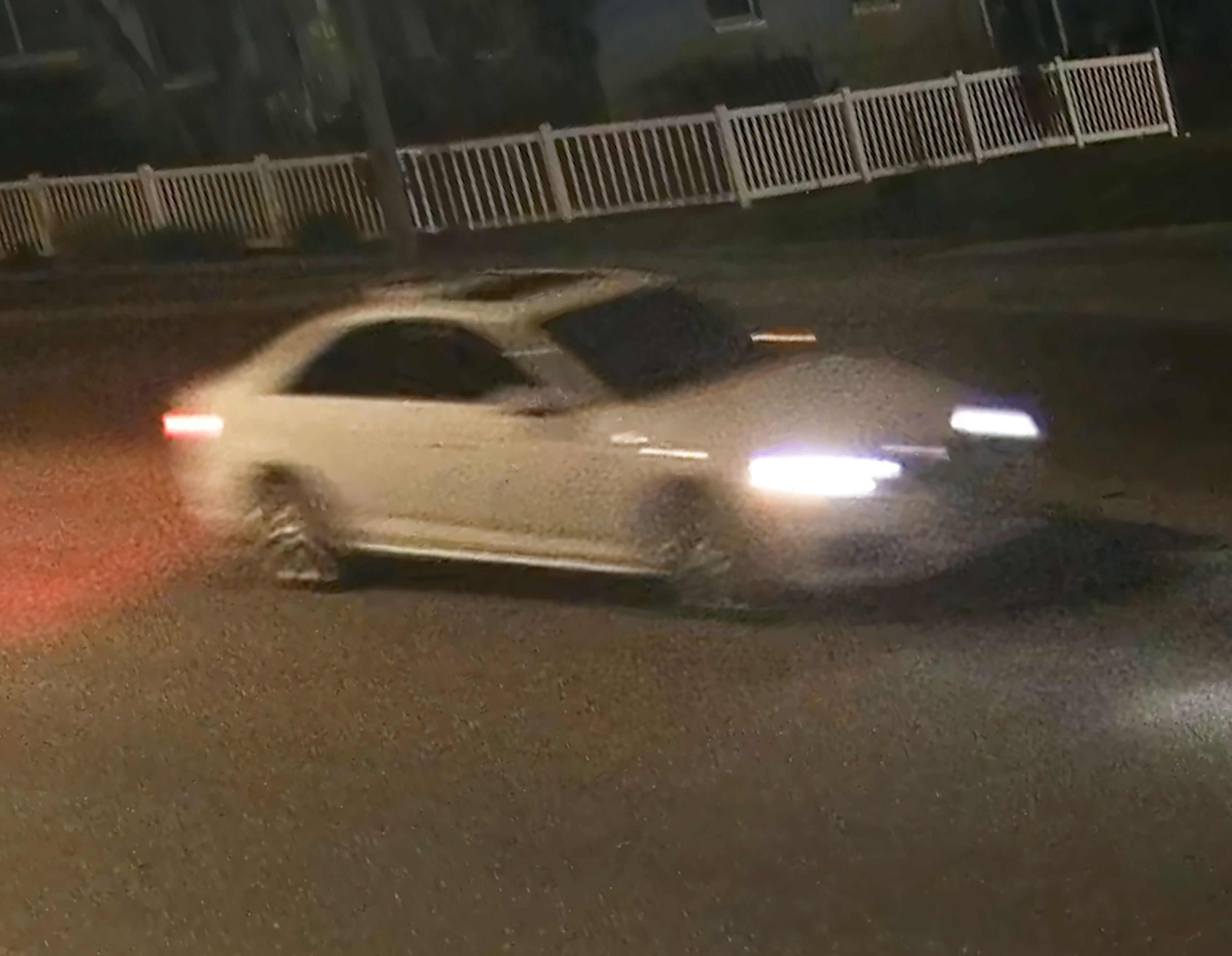 Suspect vehicle white car