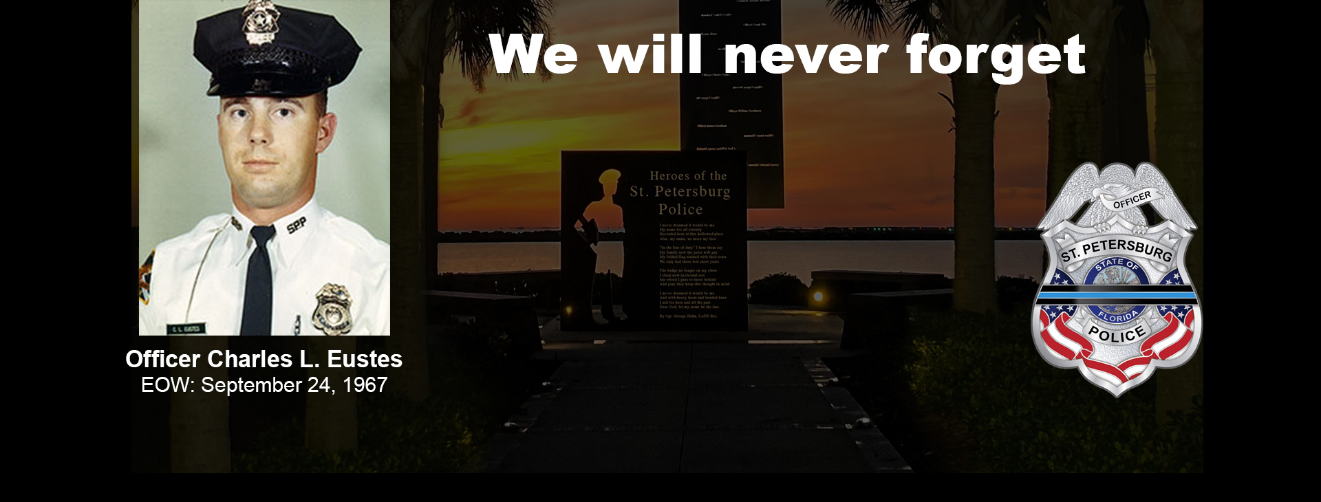 Officer Charles Eustes - EOW September 24, 1967