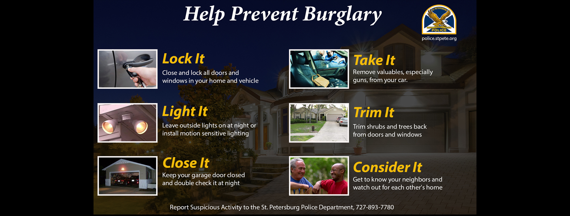Burglary prevention