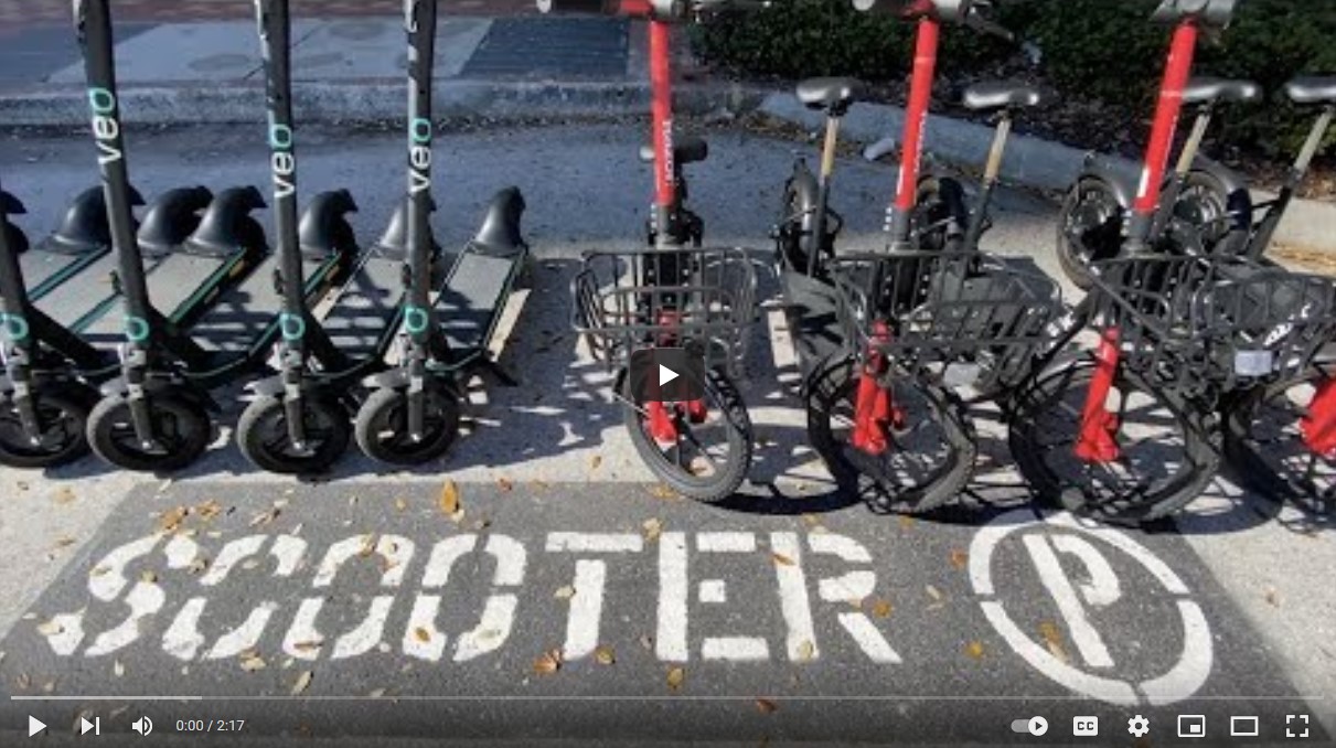rules for riding a scooter in downtown St. Pete. youtube thumbnail